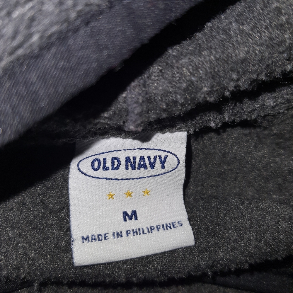 Women's Old Navy Gray Sweater Medium Full Zipper Pockets - Picture 4 of 5